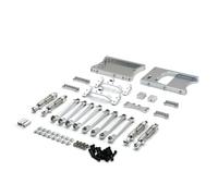 Per MN D90 D91 D96 Per MN98 Per MN99S Pezzi Di Ricambio Auto RC 1/12 Tiranti Fissi In Metallo, Cabina Dello Sterzo, Trave Di Coda Ecc. Kit Di Aggiornamento Parti Modificate RC Modifiche(Silver)