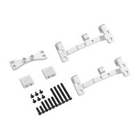 Per MN D90 D91 D96 Per MN99S 1/12 Base Metallo Asta Trazione Asse Sedile Supporto Servo Superiore Ricambi E Accessori Auto RC Sostituzione Aggiornamento Accessorio Per Auto RC(Silver)