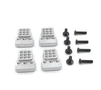 Per MN D90 Per WPL C14 C24 1/16 Modello RC Cingolato Auto In Metallo Accessori Per Aggiornamento Modifica Staffa Ammortizzatore Parti Modificate Rc(Silver)