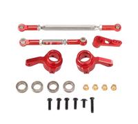 Per MN Modello Per MN168 New99S Per MN82 Per MN78 D90 D91 D96 Per MN99S 1/12 Accessori Per Auto Telecomandate Barra Dello Sterzo In Metallo Braccio Servo Tazza Dello Sterzo Accessorio Per Auto RC(Red)