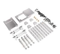 Per MN Per MN168 Per MN78 Kit Vulnerabilità Ammortizzatori A Barra Metallica 1/12 Ricambi Auto RC Accessori Aggiornamenti Sostituzione E Riparazione Accessori Dedicati Rc(Silver)