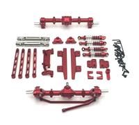 Per MN Per MN82 LC79 1/12 RC Crawler Auto In Metallo Anteriore Asse Posteriore Pedali Pull Rod Telaio Sospensione Base Timone Parti Aggiornamento RC Modelli Pezzi