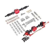 Per MN Per MN82 LC79 Per MN78 Modello 1/12 RC Car Parts Kit Di Montaggio Anteriore E Posteriore In Metallo Accessori Ricambio RC Ammortizzatore(BlackandSilver)