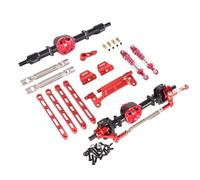 Per MN Per MN82 LC79 Per MN78 Modello 1/12 RC Car Parts Kit Di Montaggio Anteriore E Posteriore In Metallo Accessori Ricambio RC Ammortizzatore(BlackandBlack)