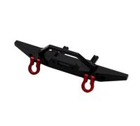 Per MN128 1/10 RC Crawler Car Paraurti Anteriore E Posteriore In Metallo Con Gancio Di Traino Parti Di Aggiornamento Riparazione Accessori Di Ricambio Parti RC(Black,Front)
