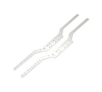 Per MN168 Per MN78 1/12 2 Pezzi In Lega Di Alluminio Per Telaio Binari Del Telaio Accessori Di Ricambio Per Auto Giocattolo RC RC Cingolato Telaio(Silver)