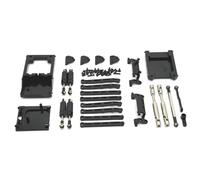 Per MN168 Per MN78 1/12 Asta Sospensione In Metallo Dell'albero Trasmissione Staffa Sedile Kit Trave Coda Fissa Accessori Auto RC Parti Aggiornamento Telaio Rc(Black)