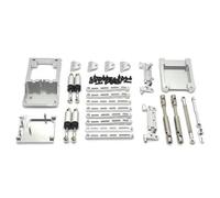 Per MN168 Per MN78 1/12 Asta Sospensione In Metallo Dell'albero Trasmissione Staffa Sedile Kit Trave Coda Fissa Accessori Auto RC Parti Aggiornamento Telaio Rc(Silver)