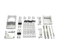 Per MN168 Per MN78 1/12 Asta Sospensione Metallo Asta Dell'albero Trasmissione Staffa Sedile Kit Trave Coda Fissa Accessori Auto RC Aggiornamenti Sostituzioni Parti Aggiornamento RC(Silver)