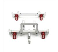 Per MN82 LC79 1/12 Auto RC Kit Paraurti Anteriore E Posteriore In Metallo Parti Di Ricambio Accessori Di Riparazione E Aggiornamento Accessori(Silver)