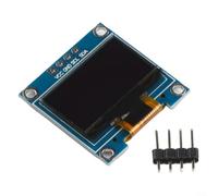 Per modulo display OLED da 0,96 pollici per progetti Arduino con risoluzione 128x64 Supporta comunicazione e animazione IIC Caratteristiche 3.3V a 5V Power Compatible (bianco)