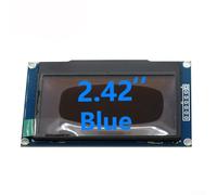 Per modulo display OLED da 2,42 pollici utilizzando driver SSD1309, risoluzione 128x64, interfaccia I2C compatibile per nodi Edge Computing (7 pin di blu)