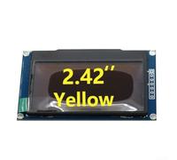 Per modulo display OLED da 2,42 pollici utilizzando driver SSD1309, risoluzione 128x64, interfaccia I2C compatibile per nodi Edge Computing (7 pin giallo)