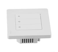 Per moes Star per Ring Smart Light Switch con display a stella retroilluminato e per Tuya per ZigBee Ring Series Synchronization (3 gang bianco)
