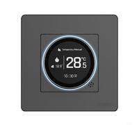 Per MOES Star Ring Series Smart Knob Termostato con luminosità dello schermo regolabile e display multilingue per vari sistemi di riscaldamento su per Tuya (GA-White)