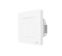 per moes Star Ring Series Smart Light Switch per Tuya per zigbee, pulsante touch montato a parete con telecomando RF, costruzione PC, finitura bianca (2 bande bianco)