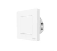 per moes Star Ring Series Smart Light Switch per Tuya per zigbee, pulsante touch montato a parete con telecomando RF, PC Build, finitura bianca (1 banda bianca)