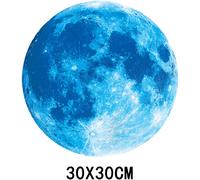 per Moon Planet Glow in the Dark Adesivi Murali in PVC per Decorazione Camera