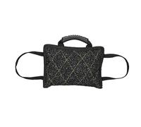 per morsi di cane, giocattolo per addestramento, per cuccioli e cani da lavoro, in iuta resistente con manico, design con presa sicura, attrezzatura interattiva per l'obbedienza e