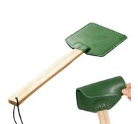 per Mosche Resistente | Catturatore Manuale Portatile con Manico Lungo,Acchiappamosche In Pelle Da Appendere Resistente - Per Esterni Interni Patio Giardino Cortile Campeggio Casa E Balcone