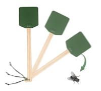 per Mosche Resistente | Catturatore Manuale Portatile con Manico Lungo | Cacciamosche Appendibile | per Cortile Patio Interno Esterno Casa Giardino Portico Campeggio e Aria Aperta
