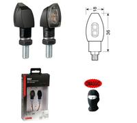 PER MOTO BELLINI COPPIA DI FRECCE A LED OMOLOGATE PER MOTO MICRO 12V LUCE ARANC