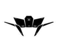 per moto KOVE 500X/525X, adesivo antiscivolo decorativo e protettivo, accessori di protezione per serbatoio del carburante dal design elegante (grigio)
