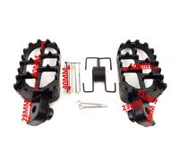 Per Moto Poggiapiedi Pedali Pedane Alluminio Pedale Freno Pastiglie 2x