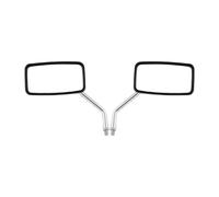 Per Moto Scooter E-Bike Coppia Specchietti Retrovisori Universali Rettangolari Per Specchietto Retrovisore Cromato Da 10 Mm Rückspiegel