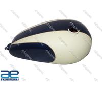 Per Moto Triumph T150 Serbatoio Benzina In Acciaio Crema E Blu @US