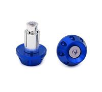 Per Moto Universali 7/8 "22mm Manubrio Manopole Estremità Cursori Tappo Cursore Estremità manubrio della motocicletta(BLU)
