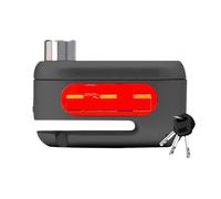 Per Motociclette Blocca Disco Per Biciclette Sensore Di Movimento Sonoro Da 110 DB Sicurezza Universale Lucchetto Portatile(BLACK)