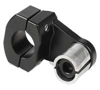 Per Motociclette Morsetti Da 22 Mm E 28 Manubri Rialzati Riser Con Montaggio Nero Argento Motocross Cross Moto Manubrio Riser(Black 1 PCS)