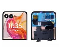 Per Motorola Razr+ 2024 Flip Front Screen Ricambio per Moto Razr Plus Display LCD per Moto Razr 50 Ultra XT2451-1 XT2451-2 Digitizer Touch Screen Assembly Kit di Riparazione (nero)