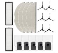Per MOVA S20 Ultra Filter Mop Cloth Dust Bag Side Brush Kit con Nylon Plastica Microfibra e Non Tessuto Componenti