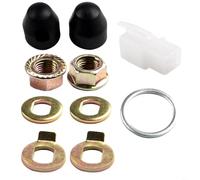 Per mozzo motore M14 E-Bike Hub Hardware per asse motore compreso dado di bloccaggio rondella distanziale e copertura dado per sistemi di assi da 14 mm utilizzati in motori da 500 W, 1000 W, 3000 W