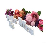 per mr and Wedding Sign PVC White Letters Decor per mr and | Perfect photo prop, romantic white finish, freestanding design, per ideal for ceremonies, anniversary gifts