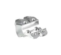 Per MT-07 Per MT07 Per MT 07 2021- Moto Con Kit Riser Manubrio Offset Morsetto Adattatore Estensione Tubo Freno Manubrio Riser Morsetto(Silver)