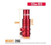 Per MTB/Road Bike Forcella Stelo Adattatore Ricambio Prolunga Bici Bicicletta