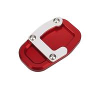 Per Multistrada 1200 Per Enduro Per Enduro Per Pro 1200S Moto CNC Kickstand Side Stand Extension Pad Support Plate Ingrandire Ingranditore(Red)