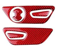 Per Mustang 2015-2020 Vera Fibra Carbonio Maniglia Interruttore Regolazione Sedile Pulsante Rivestimento Adesivo Pannello Decorativo Auto Pannello Interno(RHD)