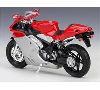 Per Mv Agusta F4S Simulazione Modello Di Moto In Lega Con Scena Di Sfondo Moto 1:18
