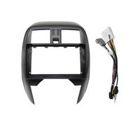 Per N&issan Per March Per Micra K13 2013-2017 Autoradio Involucro Pannello 2 Din Unità Principale Fascia Stereo Dash 9 Pollici Cornice cruscotto stereo(Fascia con cavo)
