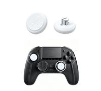 Per Nacon Revolution 5 Pro Cappucci per Joystick con Impugnatura per Pollice, Design Antiscivolo con Superficie Ruvida, Cappucci di Ricambio Resistenti all’Usura per le Levette Analogiche (bianco)