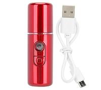 Per nano nebbia, per un umidificatore per il viso USB portatile profonmente idratante, strumento di bellezza per la cura della pelle (Rosso)