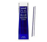 Mitsubishi Pencil Uni Nano Diamond Color Mine 0,5 mm Blu Set di 2