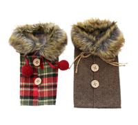 Per Natale Sacchetti Bottiglie di Vino Set 4 Pezzi Copri Tela per Feste e Regali