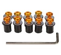 Per NC750 NC 750 NC750S NC750X Viti Carrozzeria Bulloni Parabrezza Moto Supporti Carenatura Kit Bulloni Carenatura(Gold)