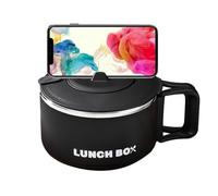 per nel Microonde - Scatola per il Pranzo per Zuppa da 1200 ml - per Rapida con Coperchio Filtrabile - Maniglia per Cuoci-Spaghetti in Acciaio Inossidabile Fornello p