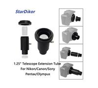 (Per Nikon F) Adattatore per telescopio con anello T + adattatore per montaggio telescopio da 1,25"